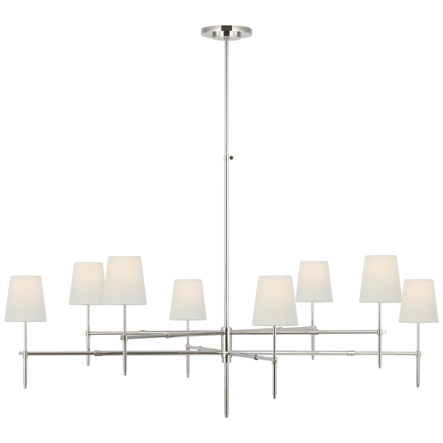 Visual Comfort Signature Collection Thomas Obrien Bryant 60 Inch 8 Light Led Chandelier Cp785878