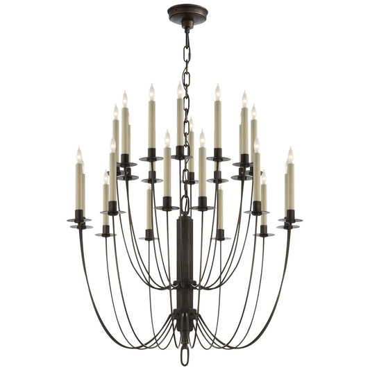 Visual Comfort Signature Collection Thomas Obrien Erika 28 Inch 24 Light Chandelier Cp178622