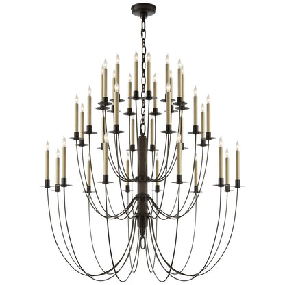 Visual Comfort Signature Collection Thomas Obrien Erika 39 Inch 36 Light Chandelier Cp178623