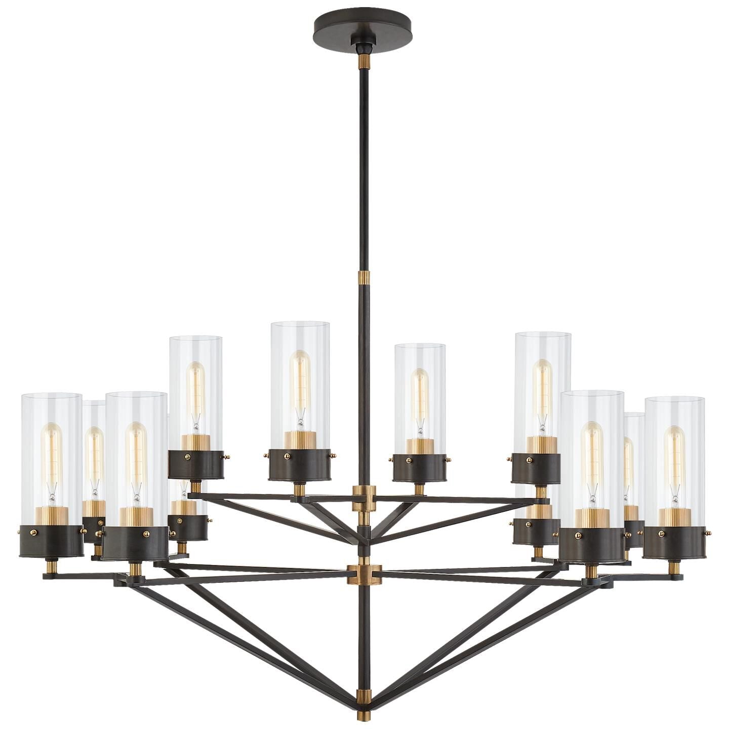 Visual Comfort Signature Collection Thomas Obrien Marais 45 Inch 12 Light Chandelier Cp178640