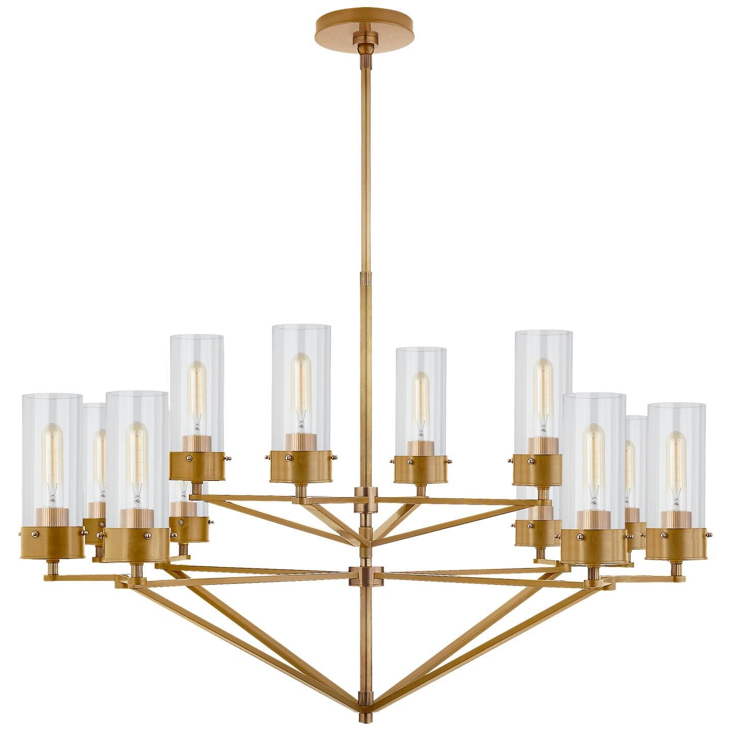 Visual Comfort Signature Collection Thomas Obrien Marais 45 Inch 12 Light Chandelier Cp178640