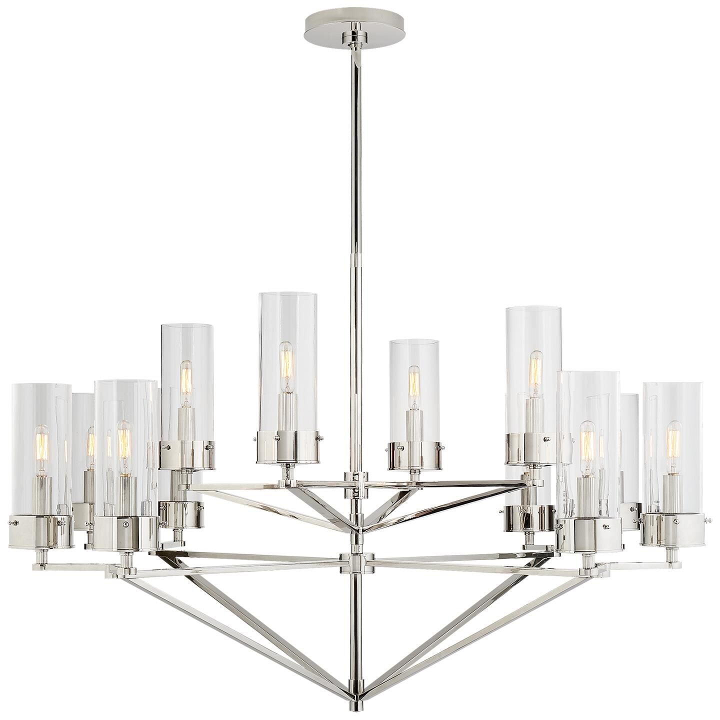 Visual Comfort Signature Collection Thomas Obrien Marais 45 Inch 12 Light Chandelier Cp178640