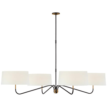 Visual Comfort Signature Collection Thomas Obrien Canto 68 Inch 4 Light Led Chandelier Cp793910