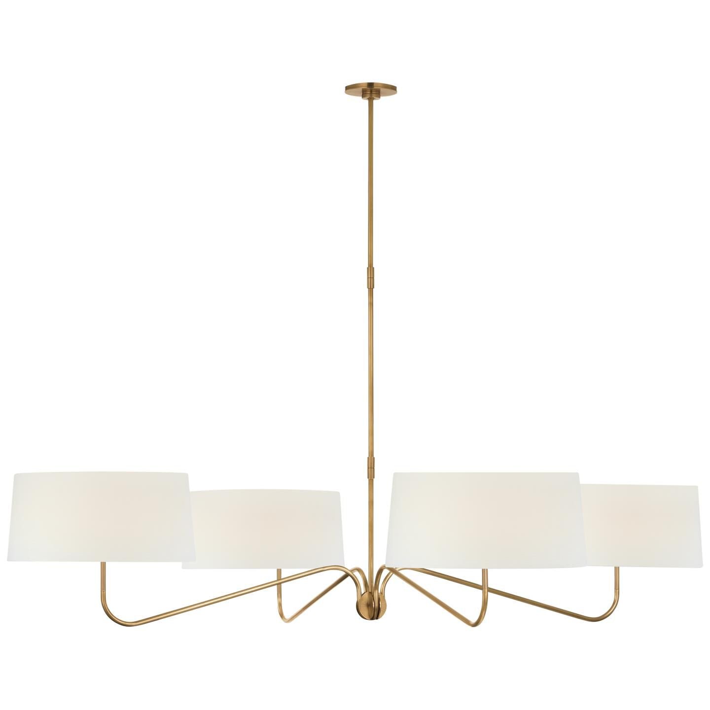 Visual Comfort Signature Collection Thomas Obrien Canto 68 Inch 4 Light Led Chandelier Cp793910