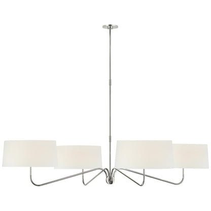 Visual Comfort Signature Collection Thomas Obrien Canto 68 Inch 4 Light Led Chandelier Cp793910