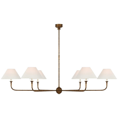 Visual Comfort Signature Collection Thomas Obrien Piaf 72 Inch 6 Light Led Chandelier Cp785883