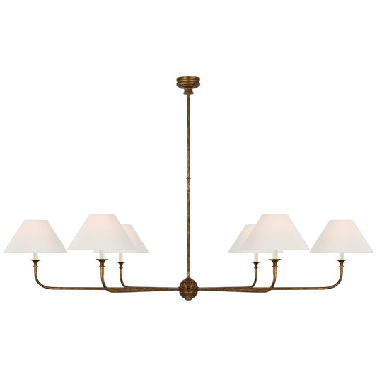 Visual Comfort Signature Collection Thomas Obrien Piaf 72 Inch 6 Light Led Chandelier Cp785883