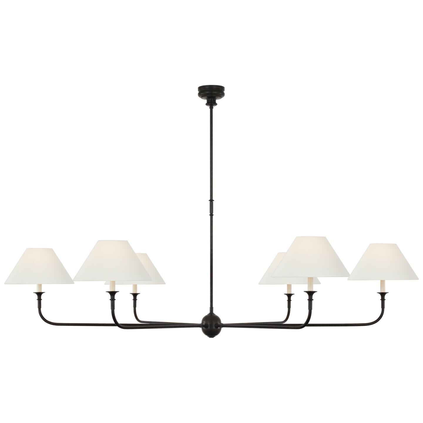 Visual Comfort Signature Collection Thomas Obrien Piaf 72 Inch 6 Light Led Chandelier Cp785883