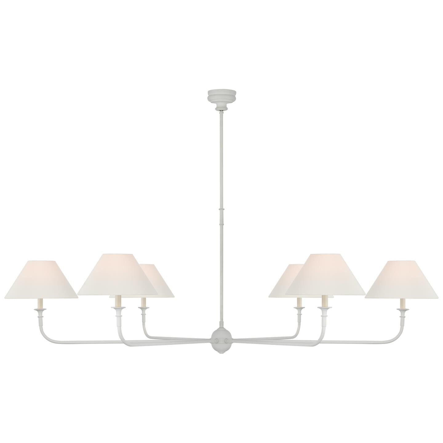 Visual Comfort Signature Collection Thomas Obrien Piaf 72 Inch 6 Light Led Chandelier Cp785883