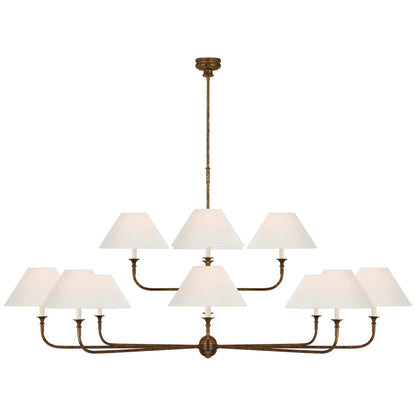 Visual Comfort Signature Collection Thomas Obrien Piaf 72 Inch 12 Light Led Chandelier Cp785884