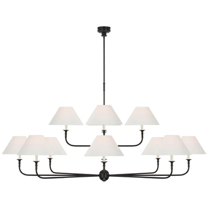 Visual Comfort Signature Collection Thomas Obrien Piaf 72 Inch 12 Light Led Chandelier Cp785884