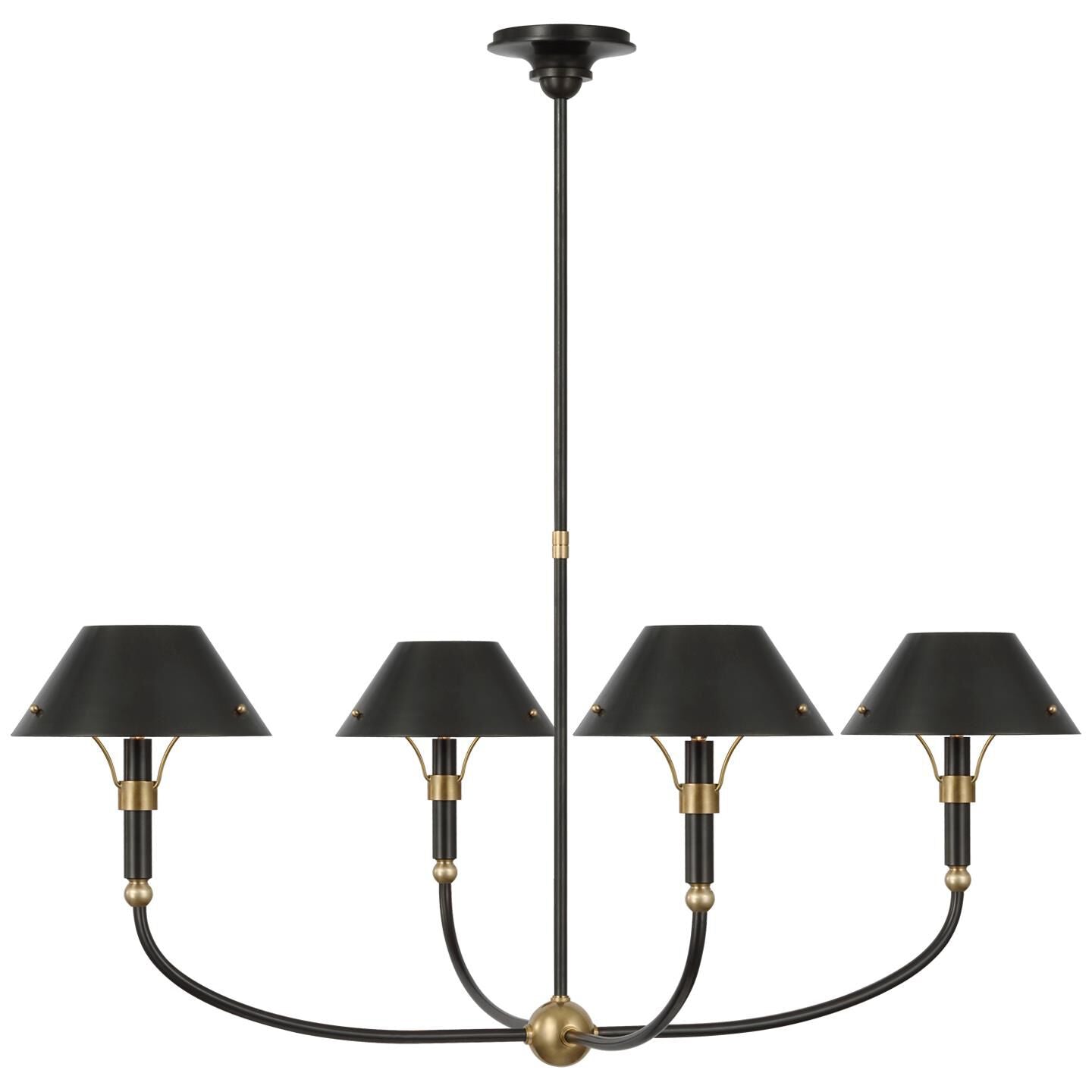 Visual Comfort Signature Collection Thomas Obrien Turlington 40 Inch 4 Light Led Chandelier Cp769511