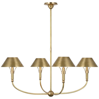 Visual Comfort Signature Collection Thomas Obrien Turlington 40 Inch 4 Light Led Chandelier Cp769511