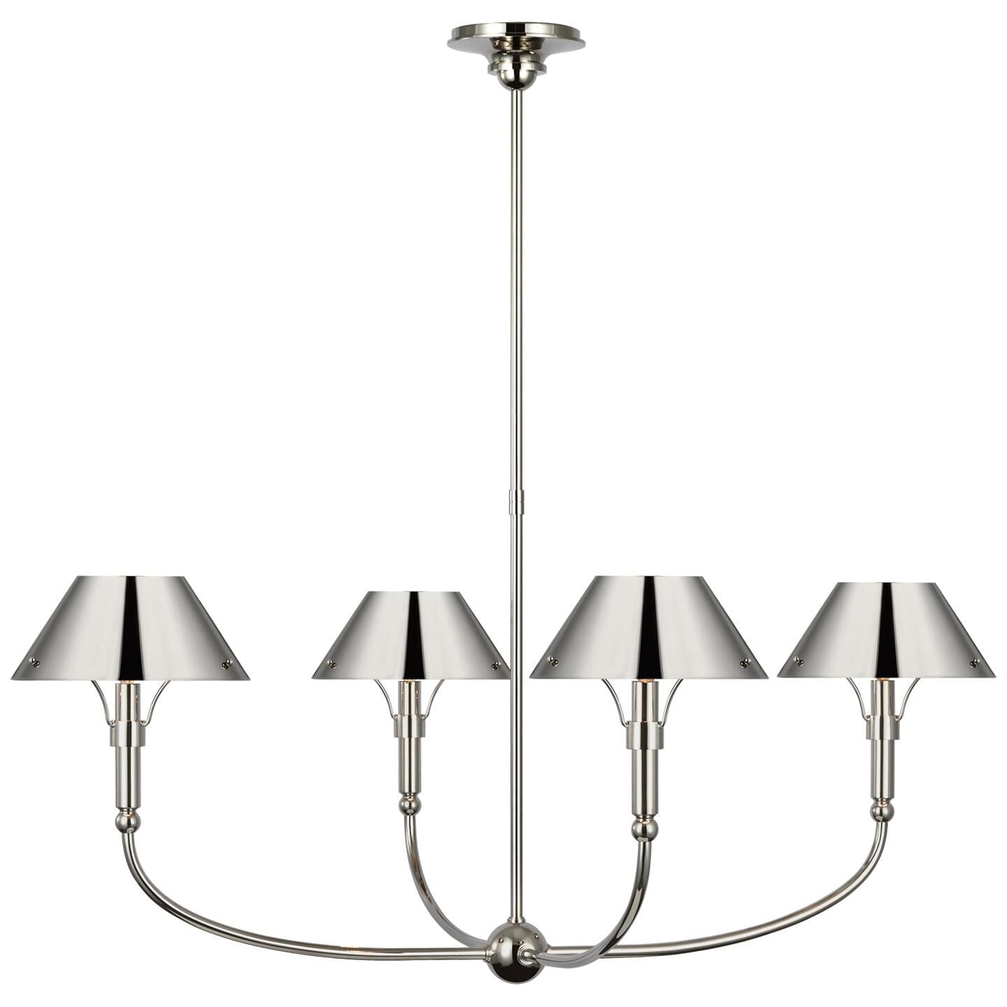 Visual Comfort Signature Collection Thomas Obrien Turlington 40 Inch 4 Light Led Chandelier Cp769511