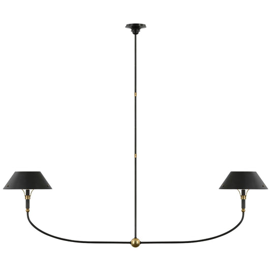 Visual Comfort Signature Collection Thomas Obrien Turlington 68 Inch 2 Light Led Linear Suspension Light Cp739630