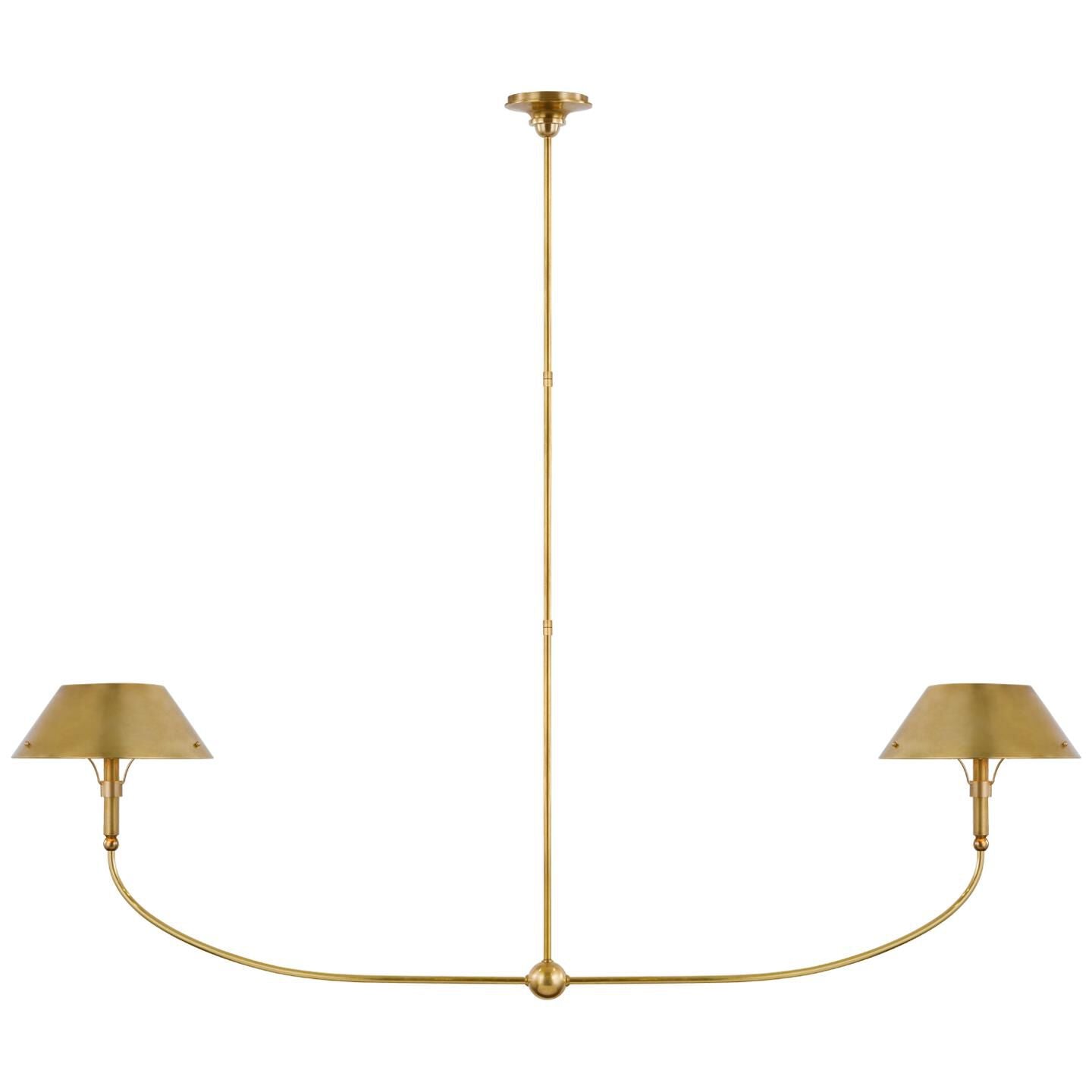 Visual Comfort Signature Collection Thomas Obrien Turlington 68 Inch 2 Light Led Linear Suspension Light Cp739630