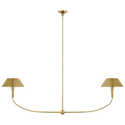 Visual Comfort Signature Collection Thomas Obrien Turlington 68 Inch 2 Light Led Linear Suspension Light Cp739630