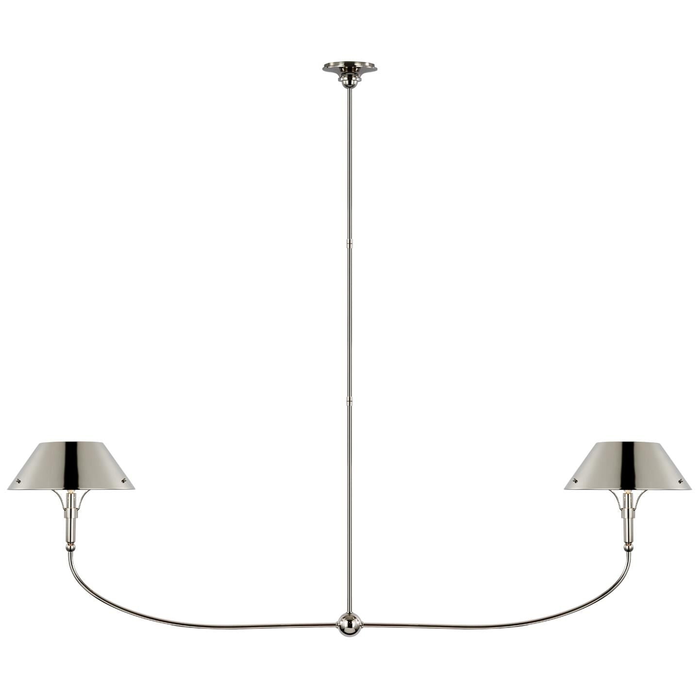 Visual Comfort Signature Collection Thomas Obrien Turlington 68 Inch 2 Light Led Linear Suspension Light Cp739630