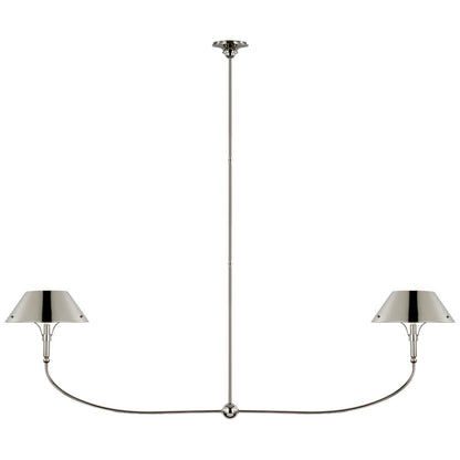 Visual Comfort Signature Collection Thomas Obrien Turlington 68 Inch 2 Light Led Linear Suspension Light Cp739630