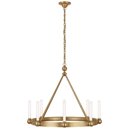 Visual Comfort Signature Collection Thomas Obrien Jeffery 30 Inch 8 Light Led Chandelier Cp739633