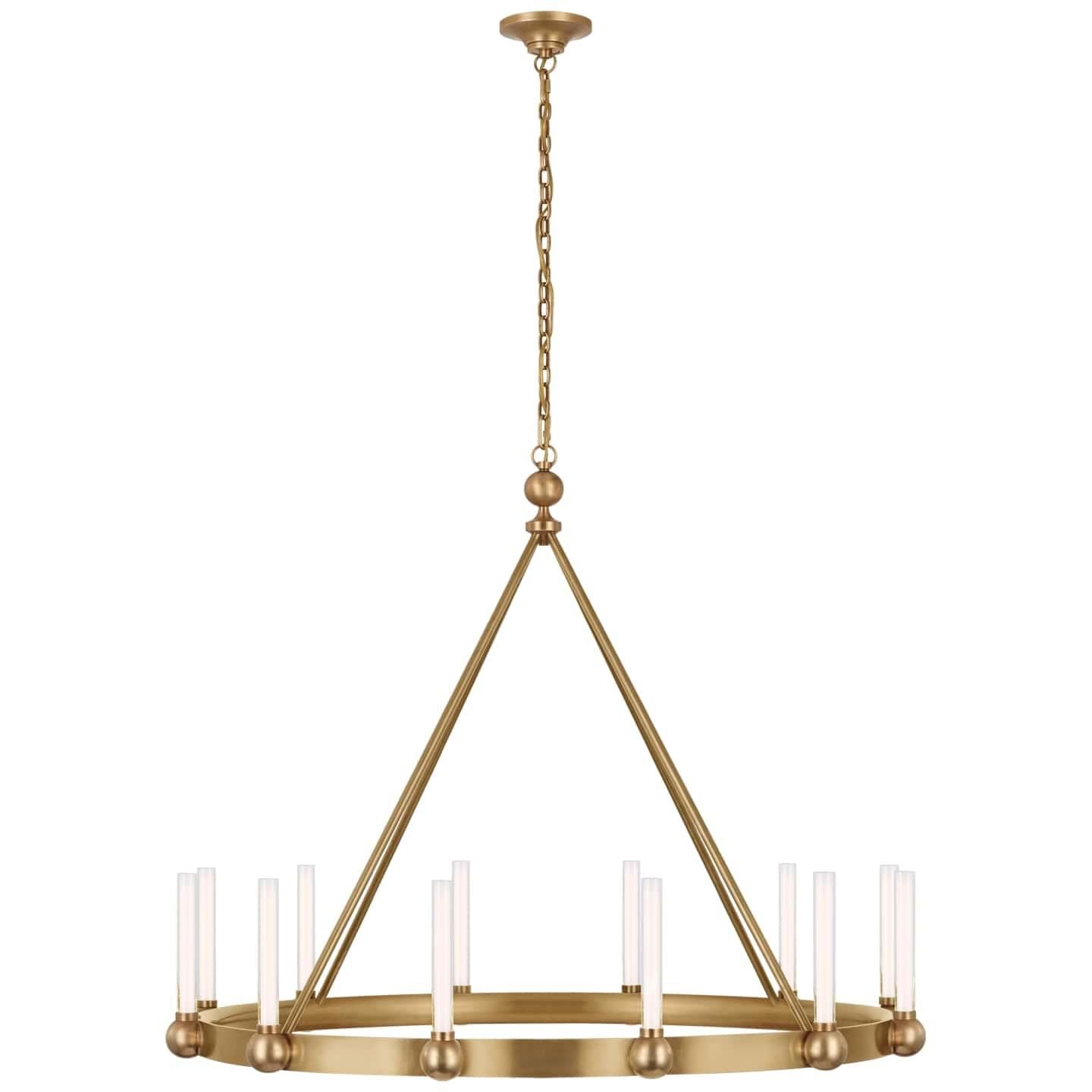 Visual Comfort Signature Collection Thomas Obrien Jeffery 40 Inch 12 Light Led Chandelier Cp739634