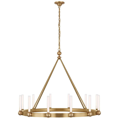 Visual Comfort Signature Collection Thomas Obrien Jeffery 40 Inch 12 Light Led Chandelier Cp739634