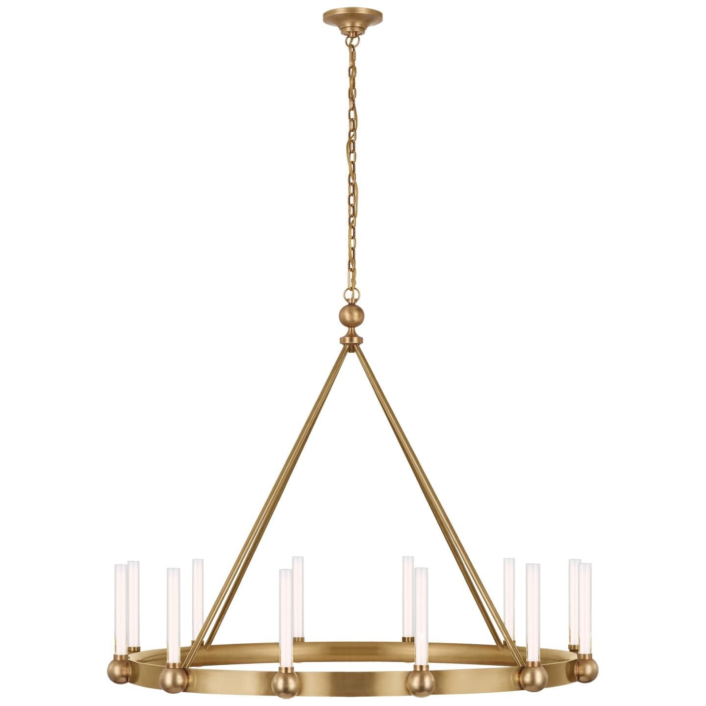 Visual Comfort Signature Collection Thomas Obrien Jeffery 40 Inch 12 Light Led Chandelier Cp739634