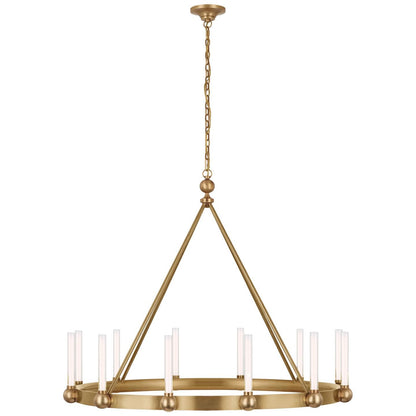 Visual Comfort Signature Collection Thomas Obrien Jeffery 40 Inch 12 Light Led Chandelier Cp739634