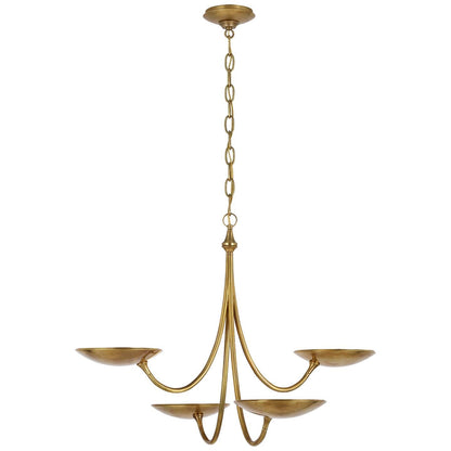 Visual Comfort Signature Collection Thomas Obrien Keria 29 Inch 4 Light Led Chandelier Cp739636