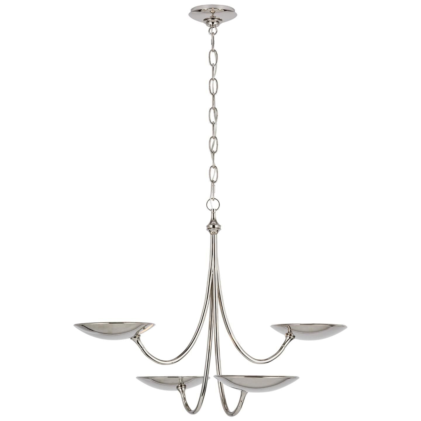 Visual Comfort Signature Collection Thomas Obrien Keria 29 Inch 4 Light Led Chandelier Cp739636