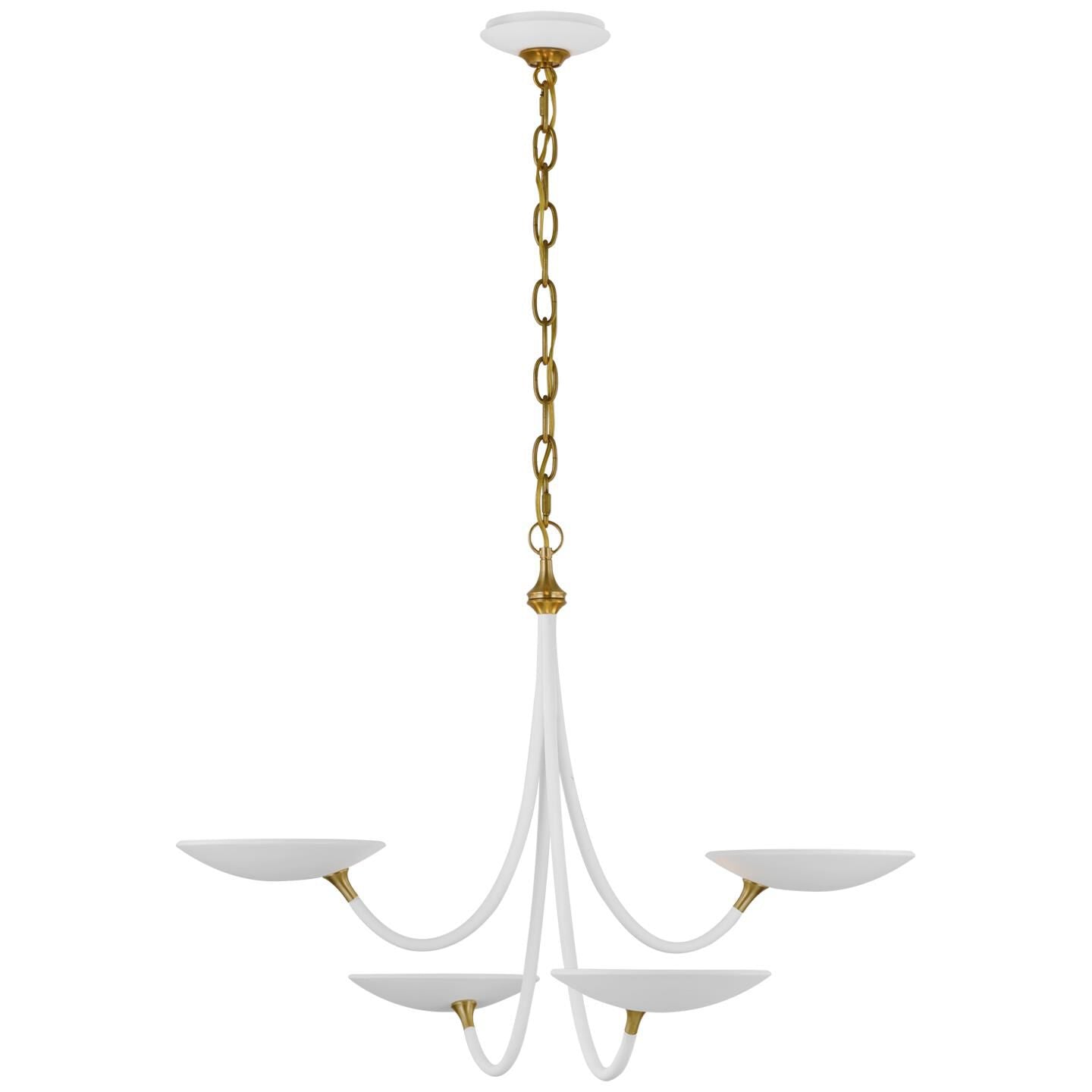 Visual Comfort Signature Collection Thomas Obrien Keria 29 Inch 4 Light Led Chandelier Cp739636