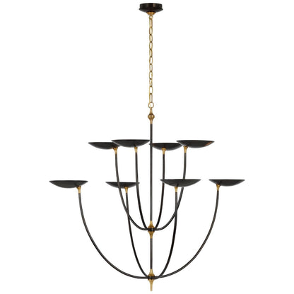 Visual Comfort Signature Collection Thomas Obrien Keria 32 Inch 8 Light Led Chandelier Cp739637