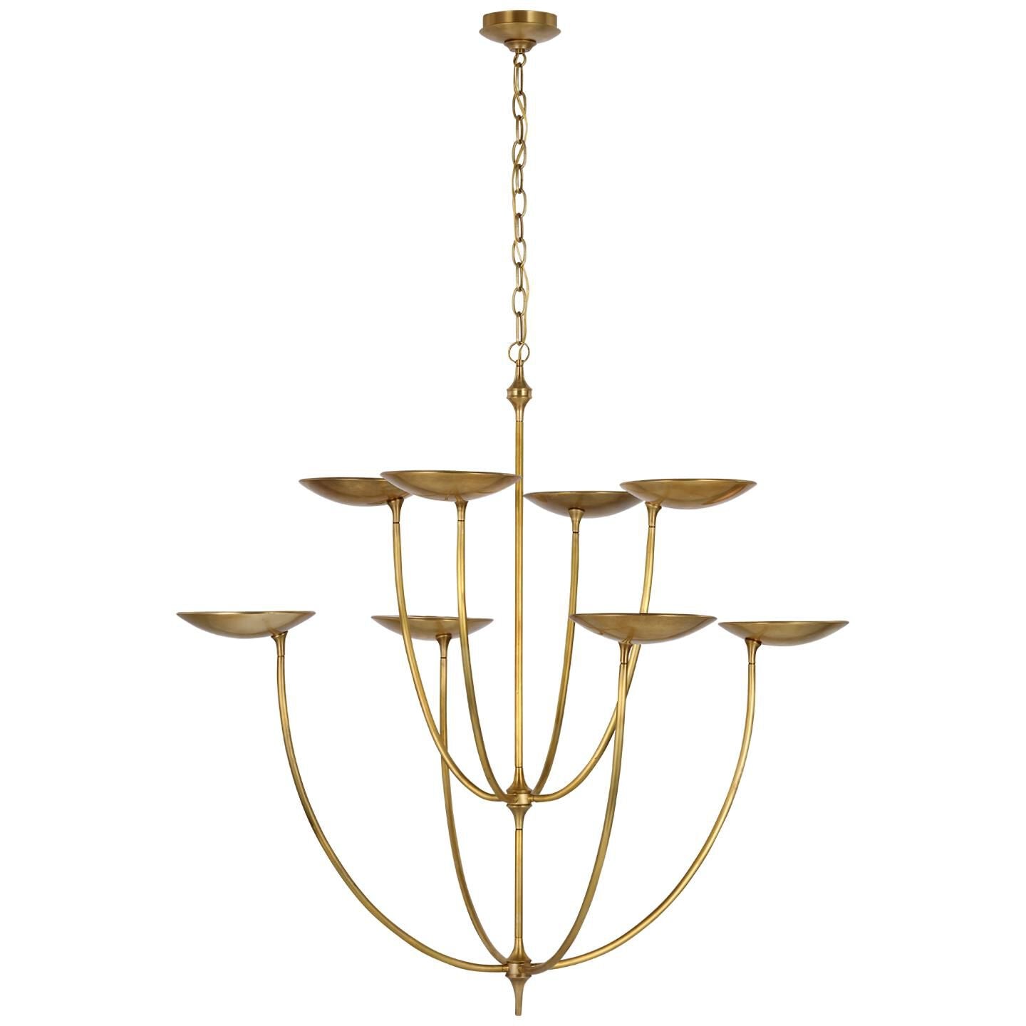 Visual Comfort Signature Collection Thomas Obrien Keria 32 Inch 8 Light Led Chandelier Cp739637