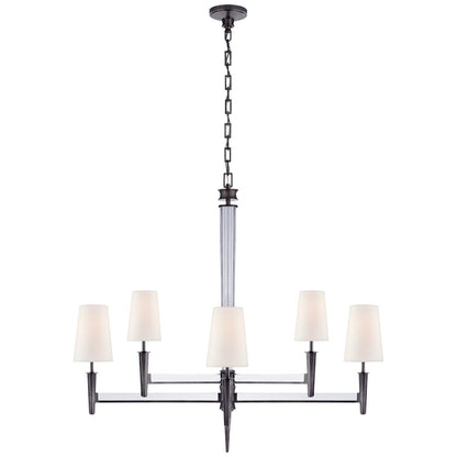 Visual Comfort Signature Collection Thomas Obrien Lyra 42 Inch 8 Light Chandelier Cp429185