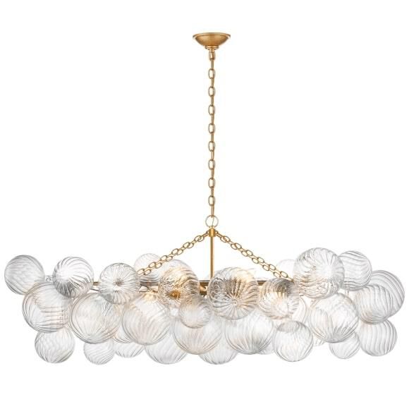 Visual Comfort Signature Collection Julie Neill Talia 51 Inch 8 Light Led Linear Suspension Light Cp733653