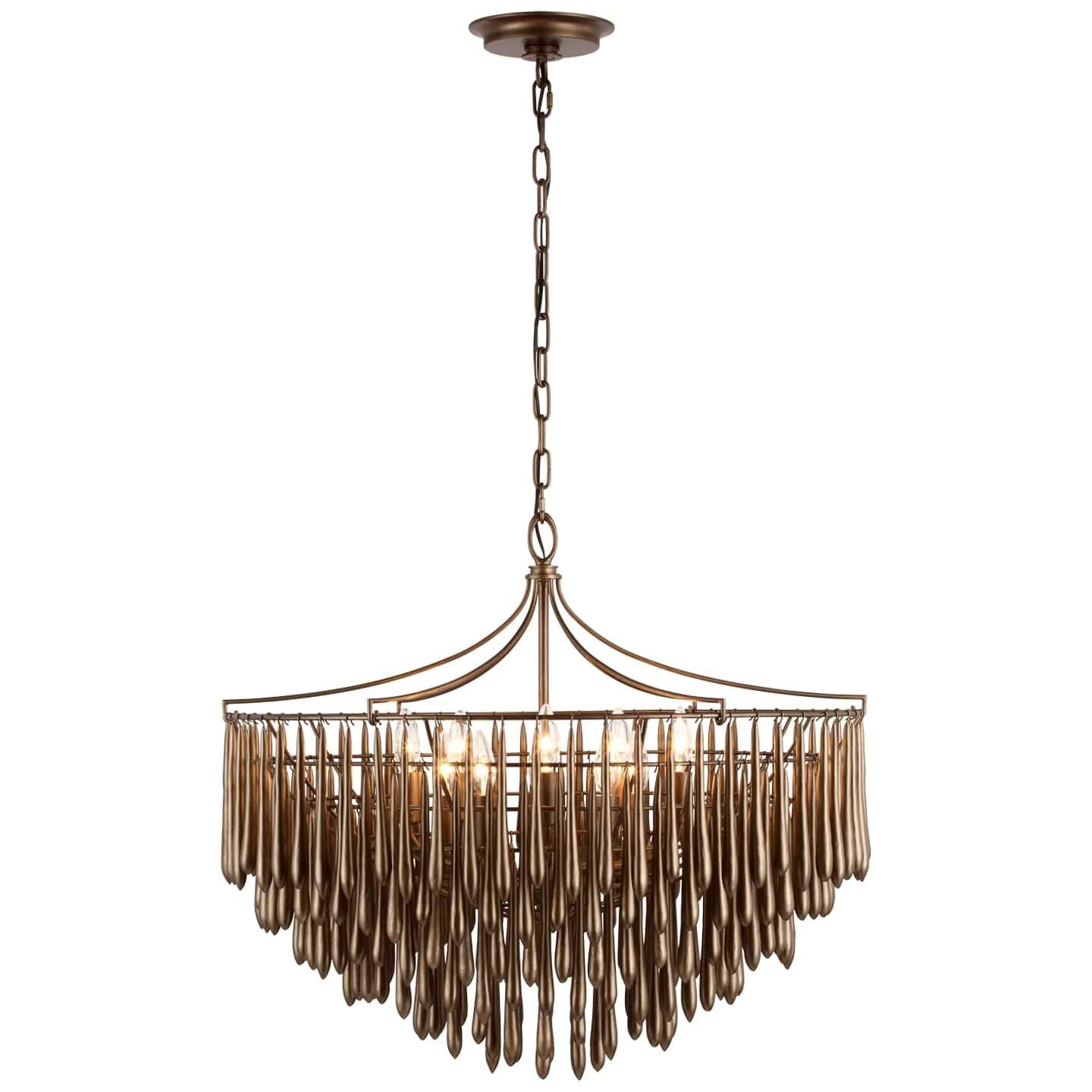 Visual Comfort Signature Collection Julie Neill Vacarro 30 Inch 10 Light Led Chandelier Cp727659