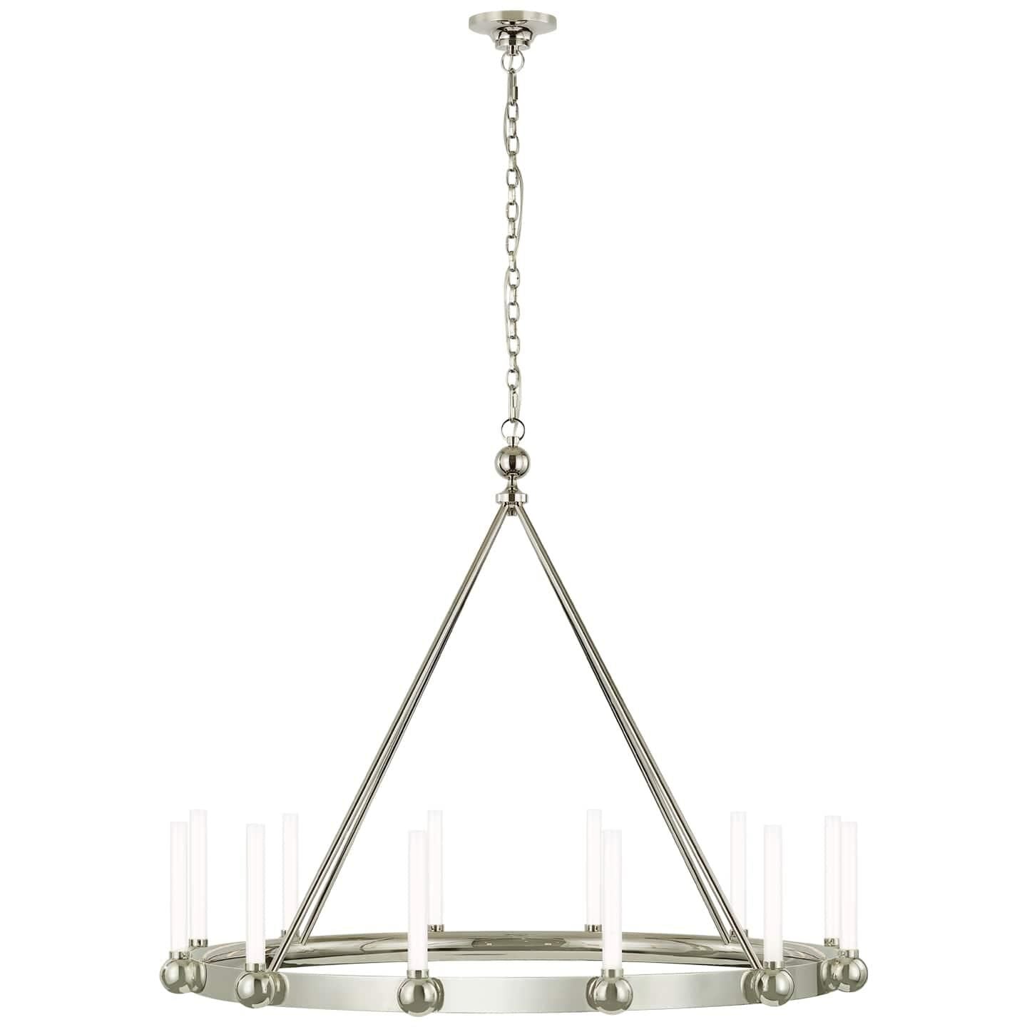 Visual Comfort Signature Collection Thomas Obrien Jeffery 40 Inch 12 Light Led Chandelier Cp739634