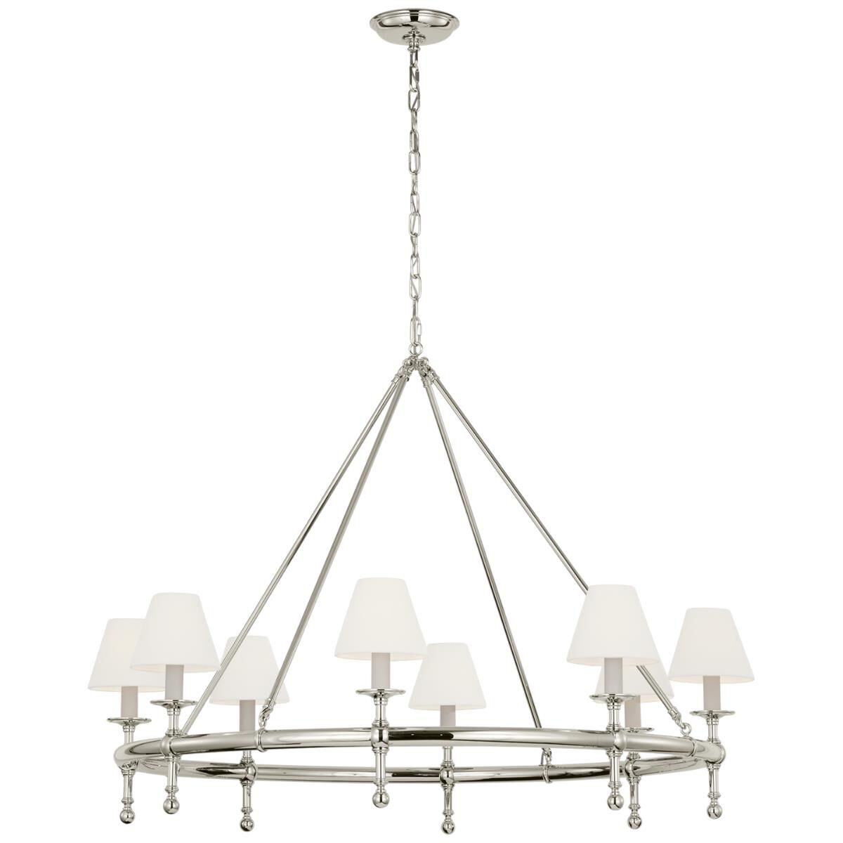 Visual Comfort Signature Collection Chapman And Myers Classic 44 Inch Chandelier Cp819038