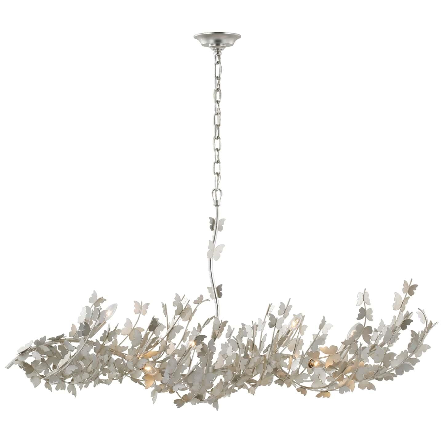 Visual Comfort Signature Collection Julie Neill Farfalle 54 Inch 7 Light Led Linear Suspension Light Cp733663