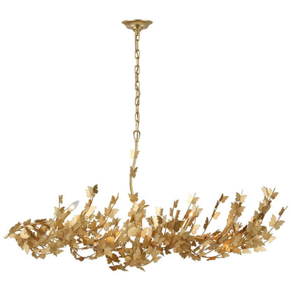 Visual Comfort Signature Collection Julie Neill Farfalle 54 Inch 7 Light Led Linear Suspension Light Cp733663