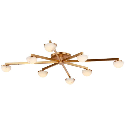 Visual Comfort Signature Collection Kelly Wearstler Pedra 48 Inch 8 Light Led Flush Mount Cp785834