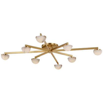 Visual Comfort Signature Collection Kelly Wearstler Pedra 48 Inch 8 Light Led Flush Mount Cp785834