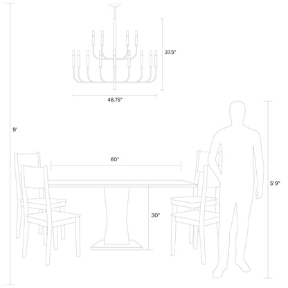 Visual Comfort Studio Collection Ellen Degeneres Brianna 15 Light Chandelier Cp376678