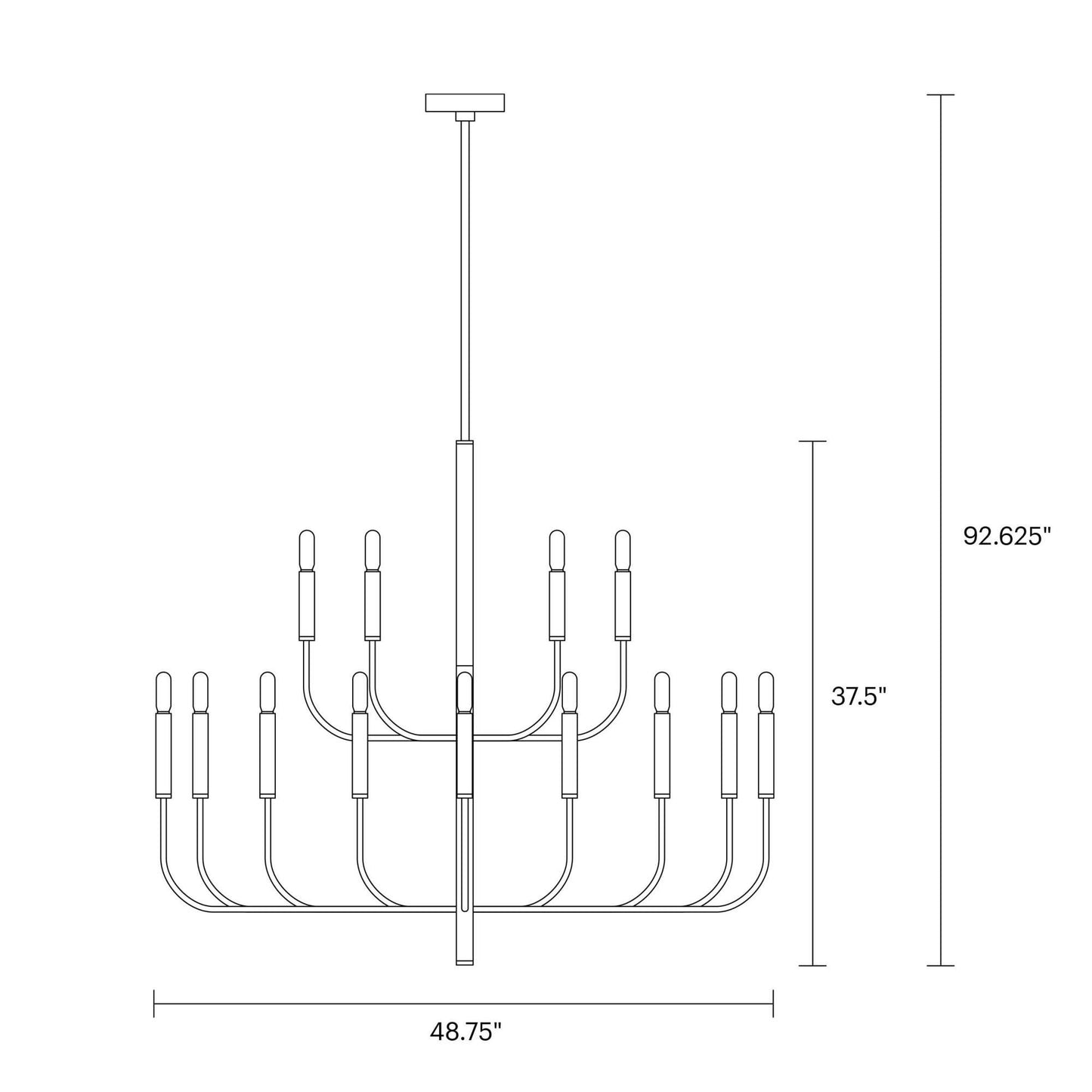 Visual Comfort Studio Collection Ellen Degeneres Brianna 15 Light Chandelier Cp376678