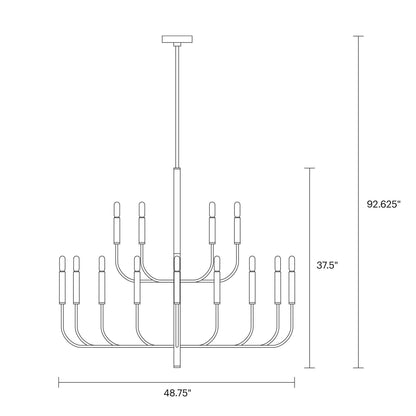 Visual Comfort Studio Collection Ellen Degeneres Brianna 15 Light Chandelier Cp376678