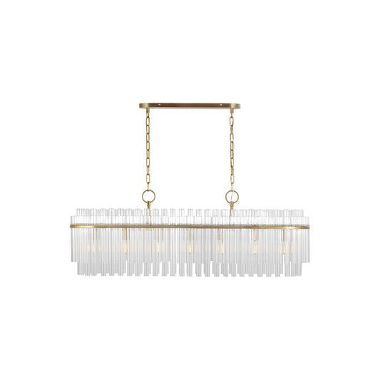 Visual Comfort Studio Collection Chapman And Myers Beckett 48 Inch 7 Light Linear Suspension Light Cp426055