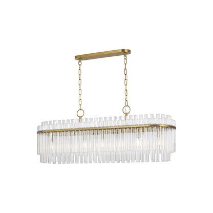 Visual Comfort Studio Collection Chapman And Myers Beckett 48 Inch 7 Light Linear Suspension Light Cp426055