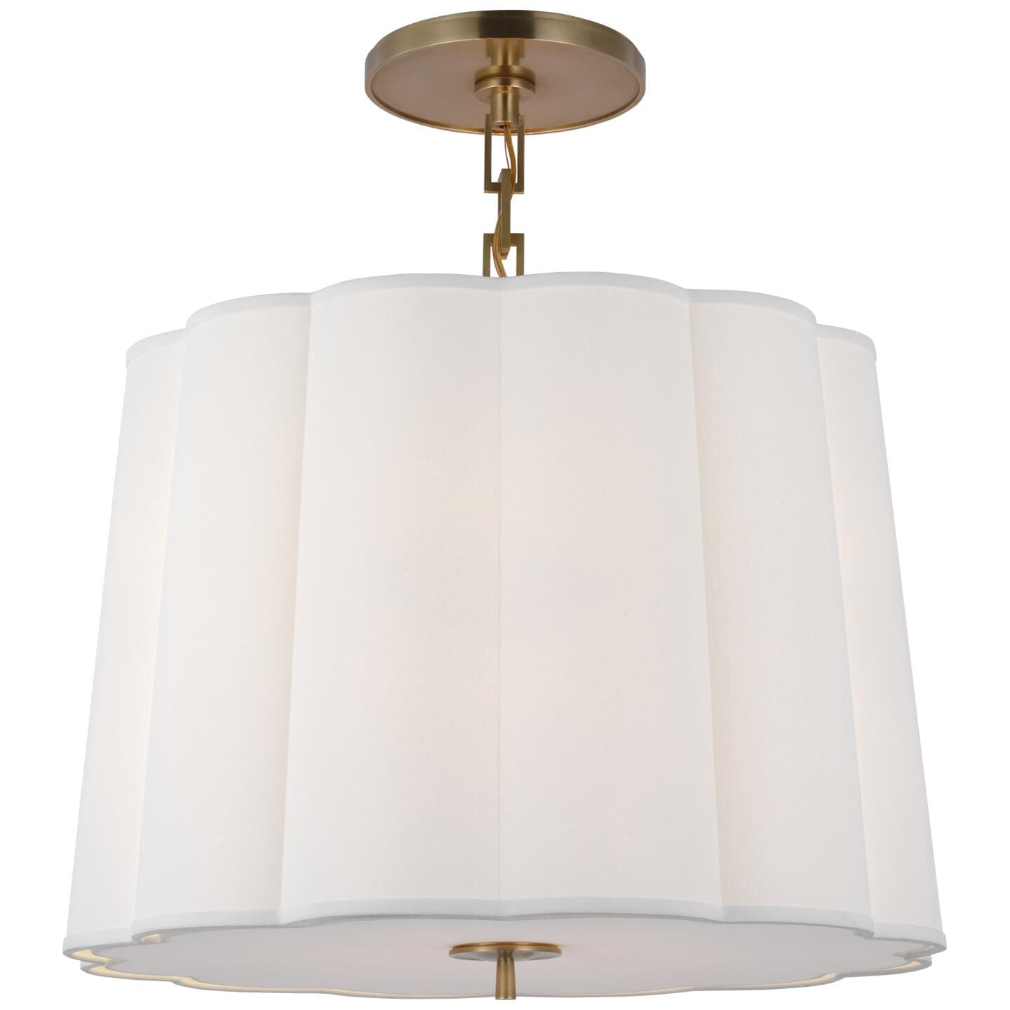 Visual Comfort Signature Collection Barbara Barry Simple Scallop 25 Inch Large Pendant Cp127951