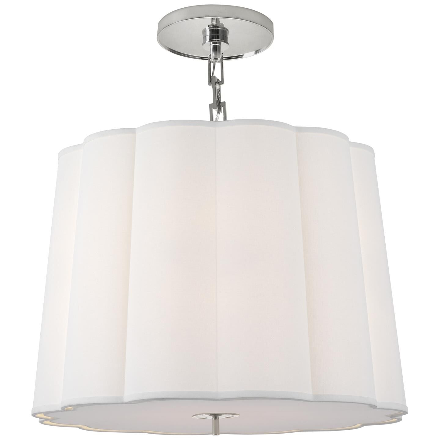 Visual Comfort Signature Collection Barbara Barry Simple Scallop 25 Inch Large Pendant Cp127951