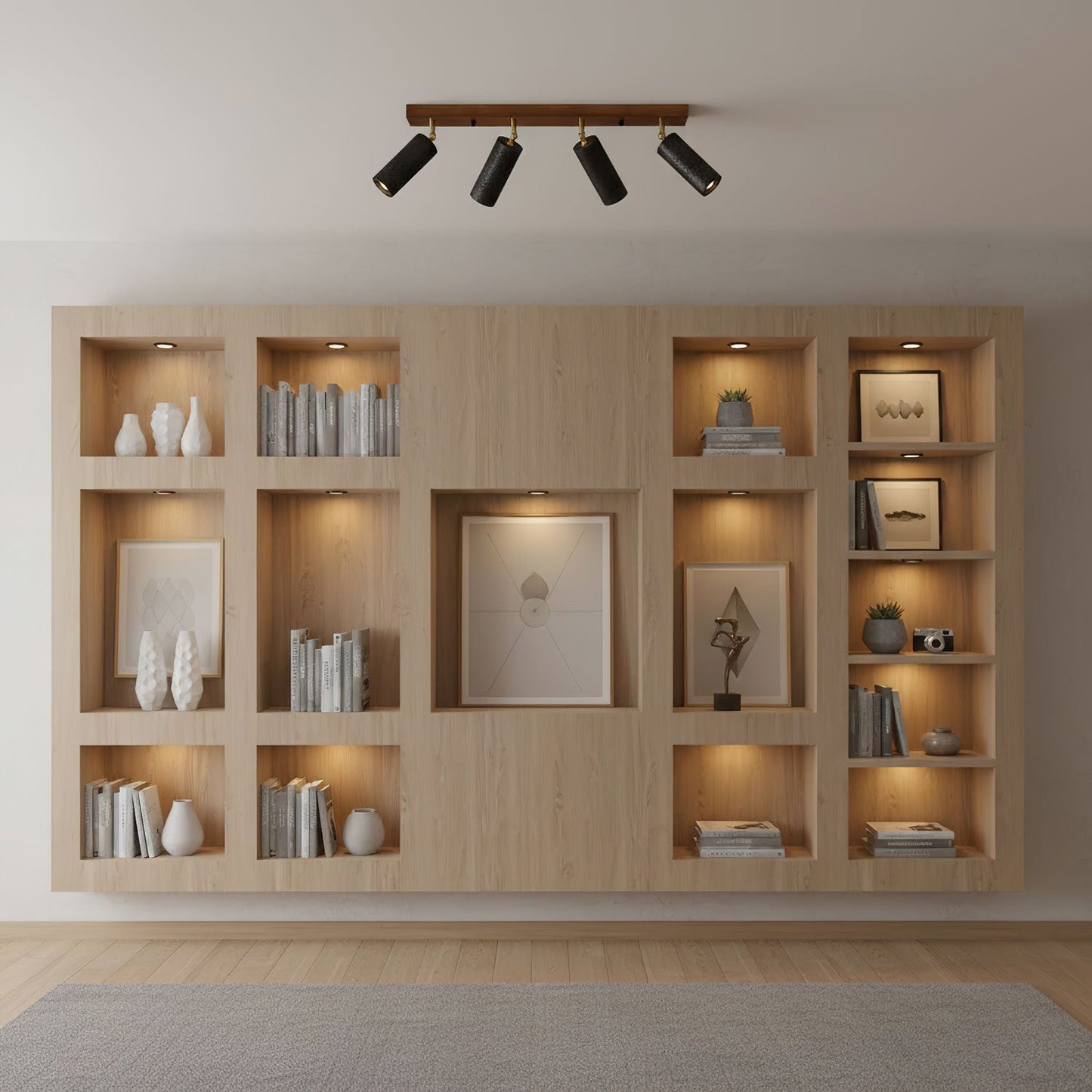 Volcanic Wood Trio Ceiling Spot